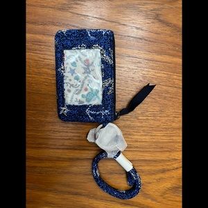 BNWT Vera Bradley Seahorse of Course-Iconic Zip ID Lanyard